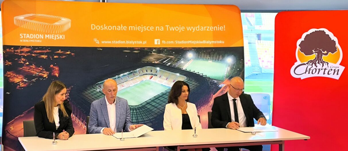 Chorten Arena -  Grupa Chorten sponsorem tytularnym Stadionu w Białymstoku