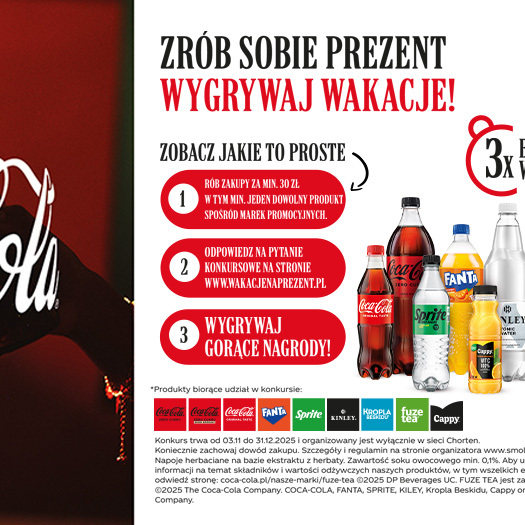 Konkurs z Coca-Colą w sklepach Chorten