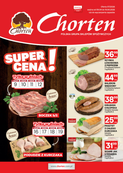 Gazetka - mięso i wędliny | 09.04.2026 &ndash; 19.04.2026