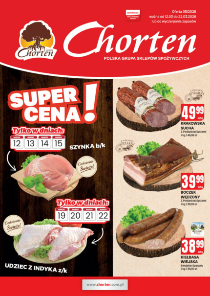 Gazetka - mięso i wędliny | 12.03.2026 &ndash; 22.03.2026