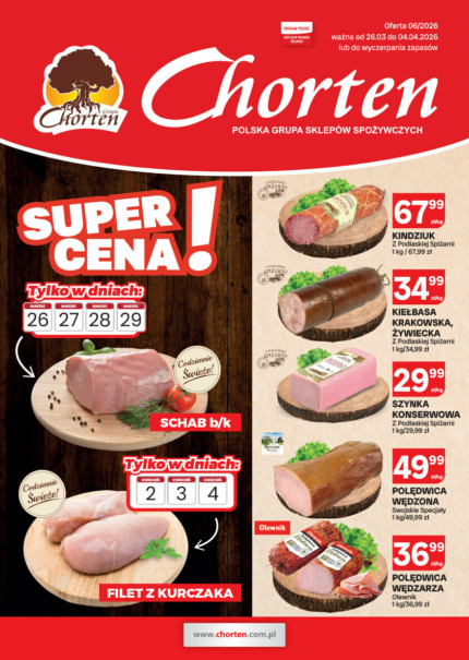 Gazetka - mięso i wędliny | 26.03.2026 &ndash; 04.04.2026