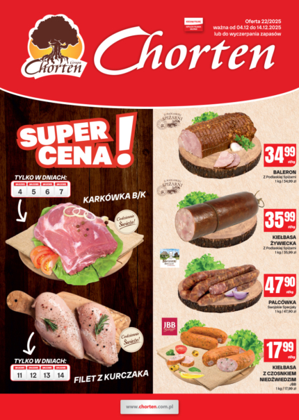 Gazetka - mięso i wędliny | 04.12.2025 &ndash; 14.12.2025