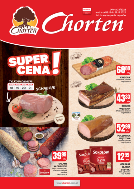 Gazetka - mięso i wędliny | 18.12.2025 &ndash; 28.12.2025