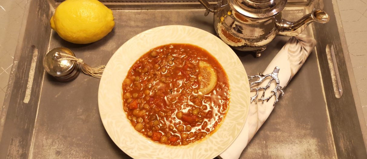Marokańska zupa harira z soczewicą i ciecierzycą Z Podlaskiej Spiżarni
