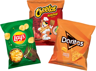 Lay's, Cheetos, Doritos