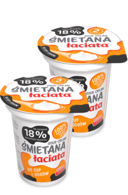 Śmietana Łaciata 18%