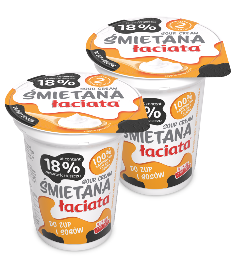 Śmietana Łaciata 18%