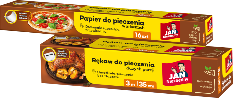 Papier, rękaw do pieczenia