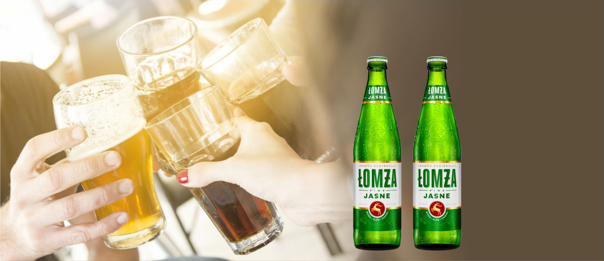 Piwo Łomża jasne