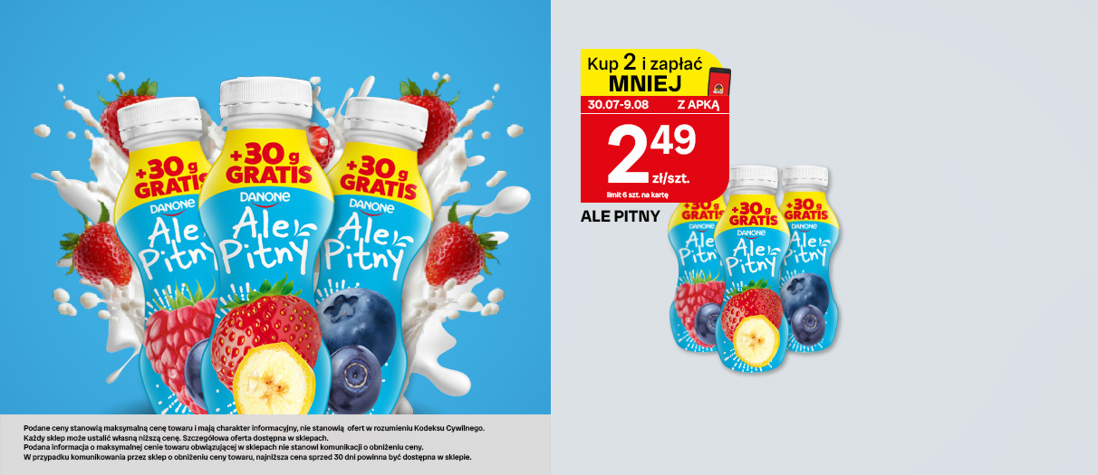 Danone ale pitny
