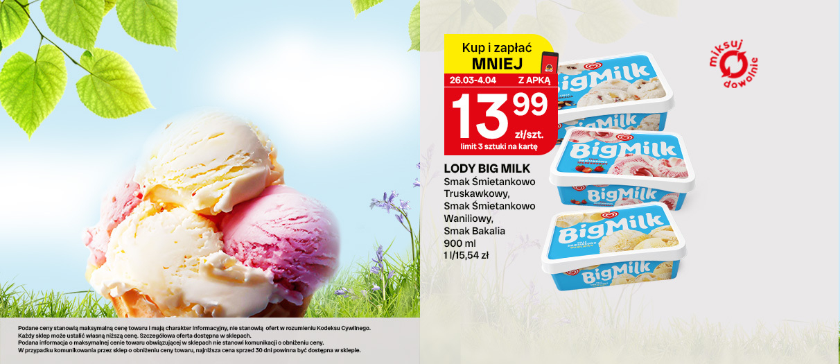 Lody Big Milk