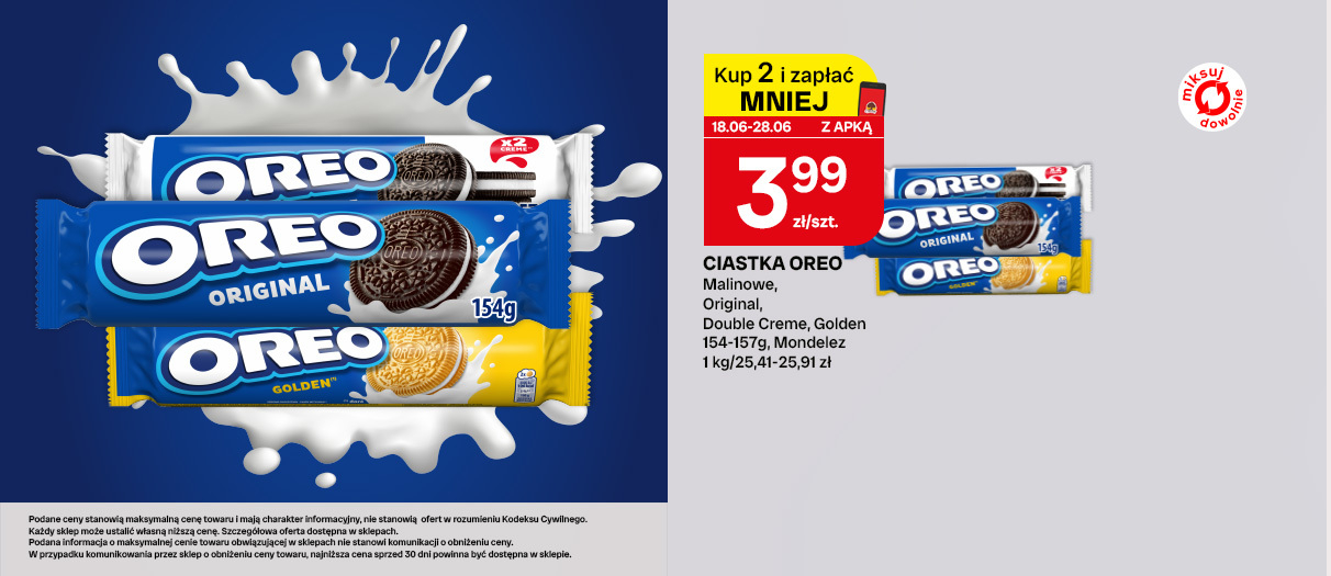 Ciastka Oreo