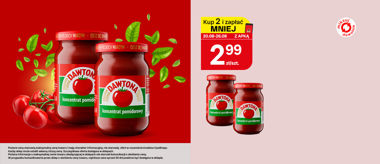 Koncentrat Pomidorowy Dawtona