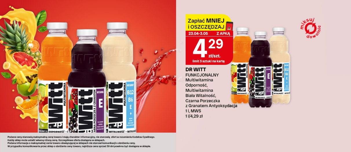 Napój funkcjonalny Dr Witt