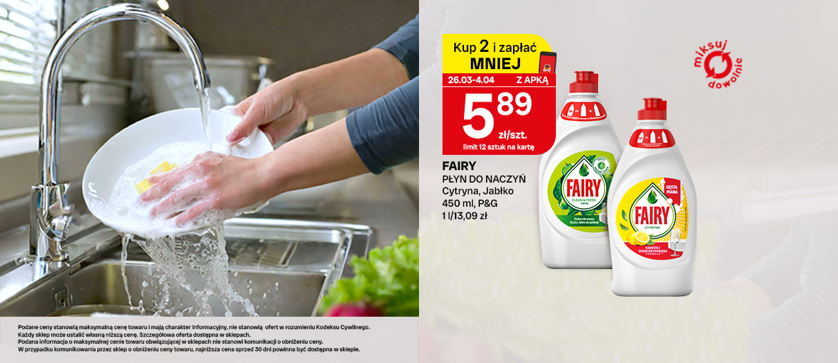 Płyn do mycia naczyń Fairy