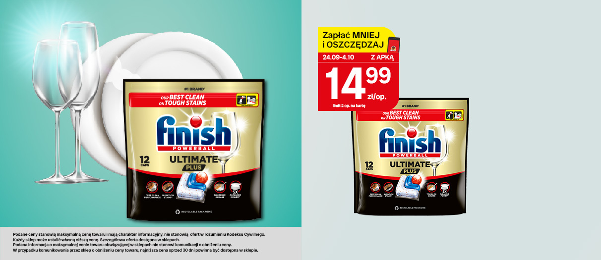 Kapsułki do zmywarki FINISH