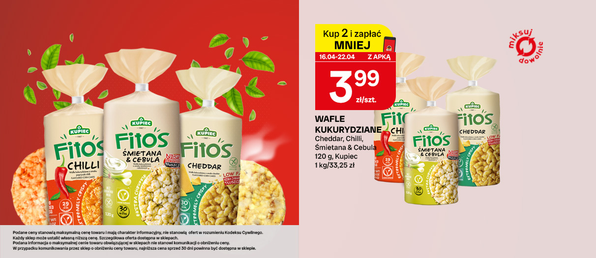 Wafle kukurydziane Kupiec