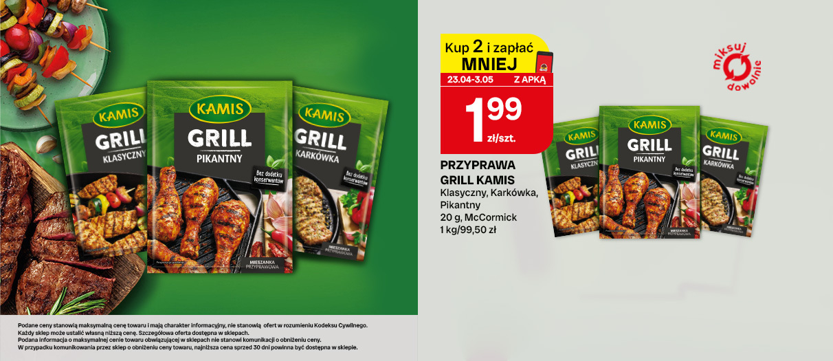 Przyprawa grill Kamis
