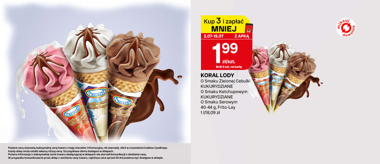 Lody Rożek Koral