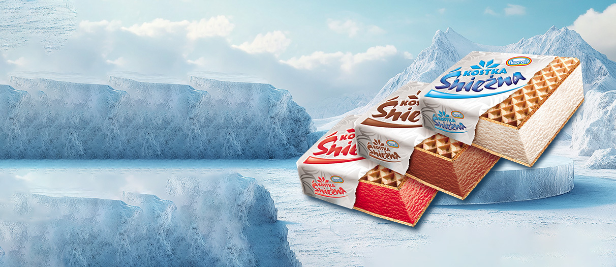 Lody kostka śnieżna
