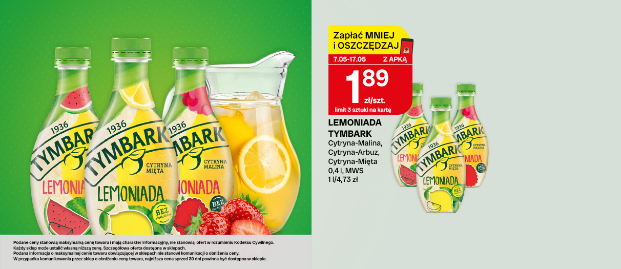 Lemoniada Tymbark