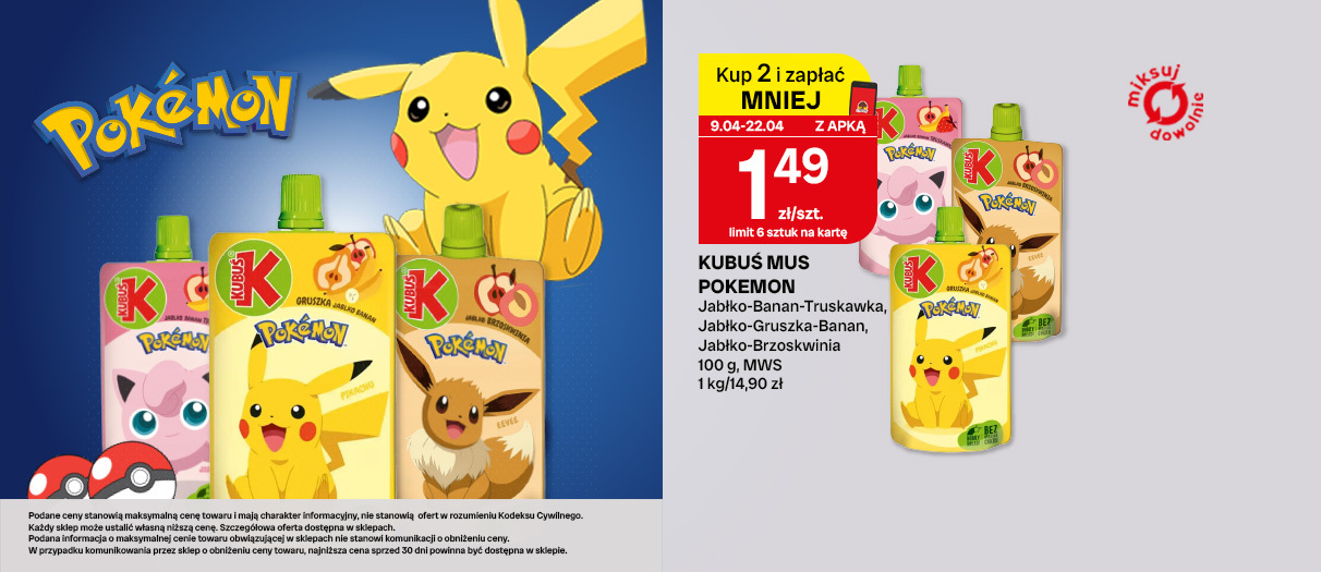 Kubuś Mus Pokemon