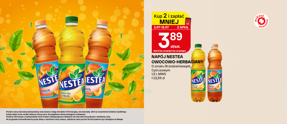 Napój Nestea Owocowo Herbaciany
