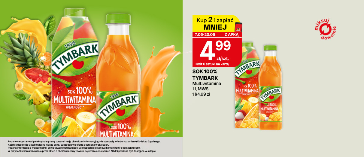 Sok 100% Tymbark