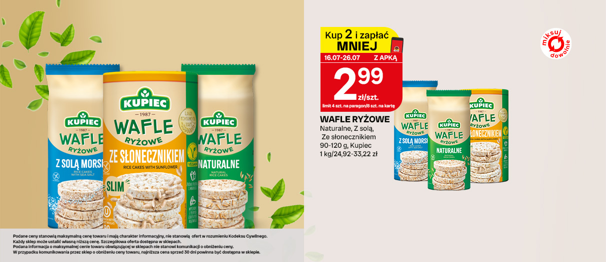 Wafle Ryżowe Kupiec