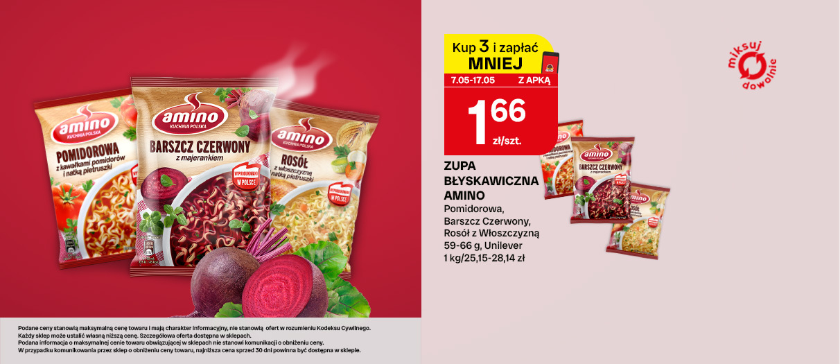 Zupa błyskawiczna Amino