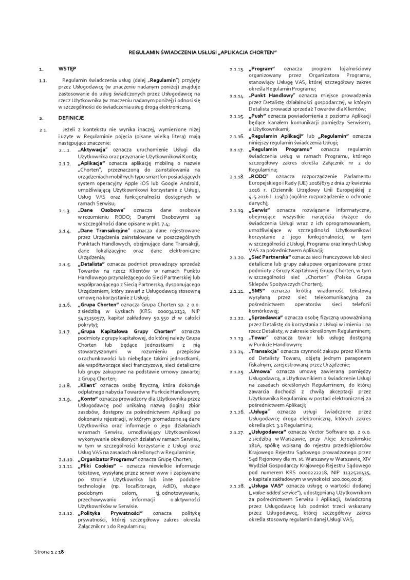 Regulamin Aplikacji Chorten dla konsumenta pages to jpg 0001